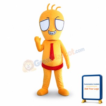 Orange Boy Strange Boy Mascot Costume