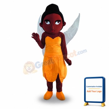 Professional Brown Hair Girl Mascot Costume