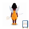 Professional Brown Hair Girl Mascot Costume