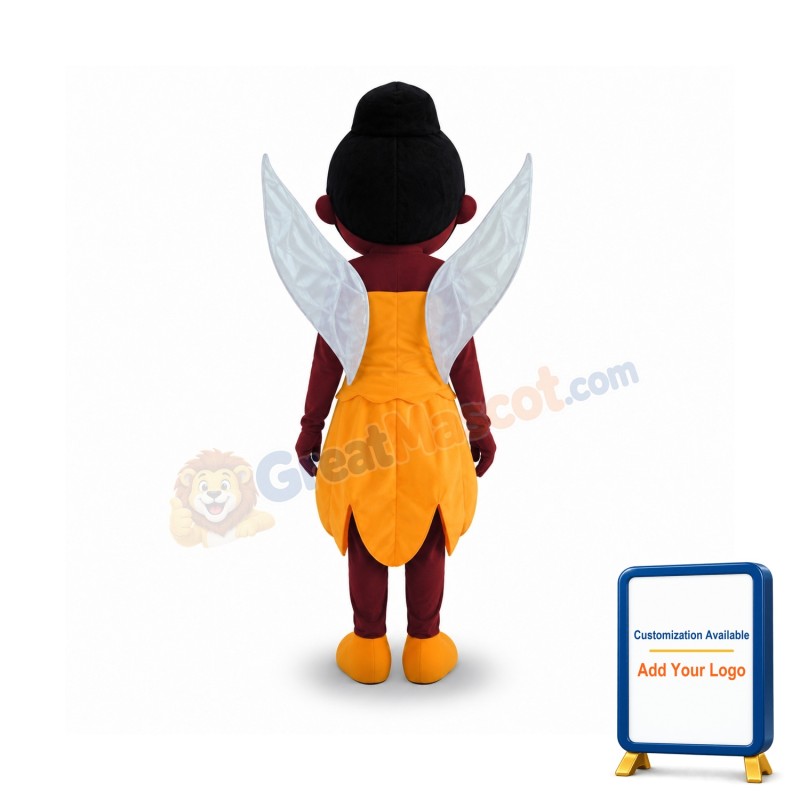 Professional Brown Hair Girl Mascot Costume