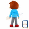 Professional Big Eyes Boy Mascot Costume