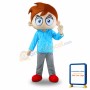 Professional Big Eyes Boy Mascot Costume