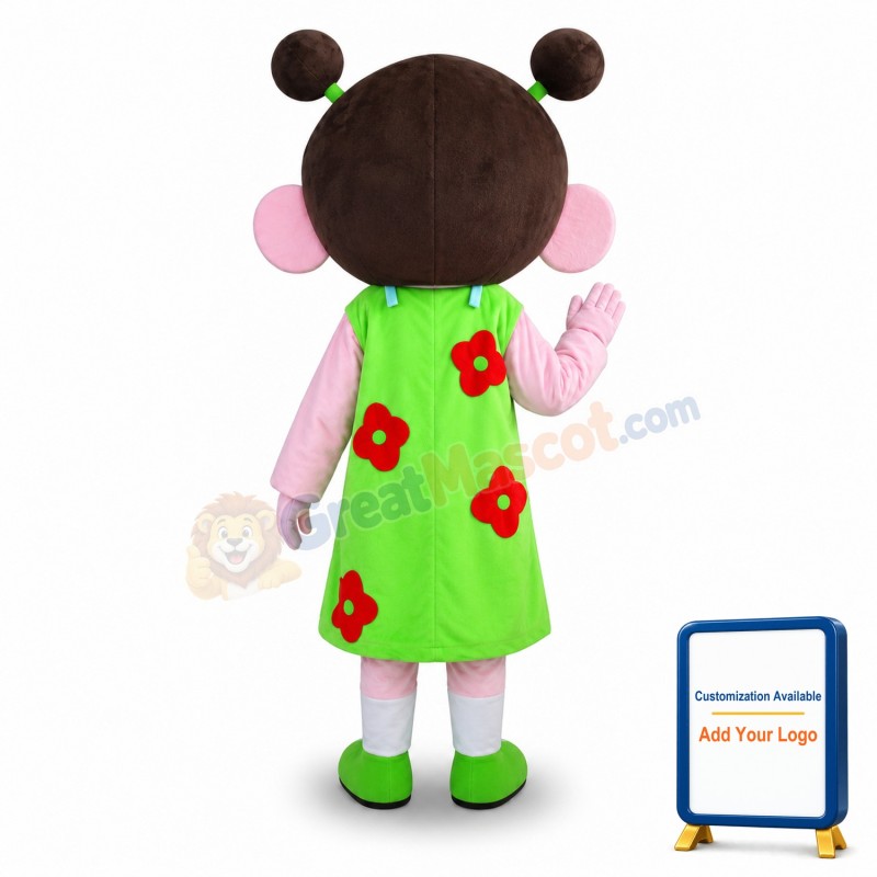 Big Mouth Girl Beautiful Girl Mascot Costume