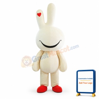 Yellow Cute Easter Bunny Bug Rabbit Mascot Costume
