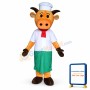 Hat Orange Cow Mascot Costume