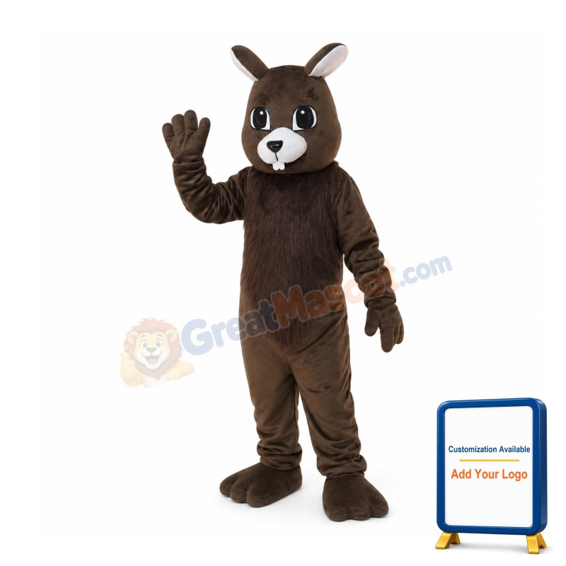 Brown Squirrel Mascot Costume