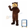 Brown Grizzly Bear Flexible Mascot Costume