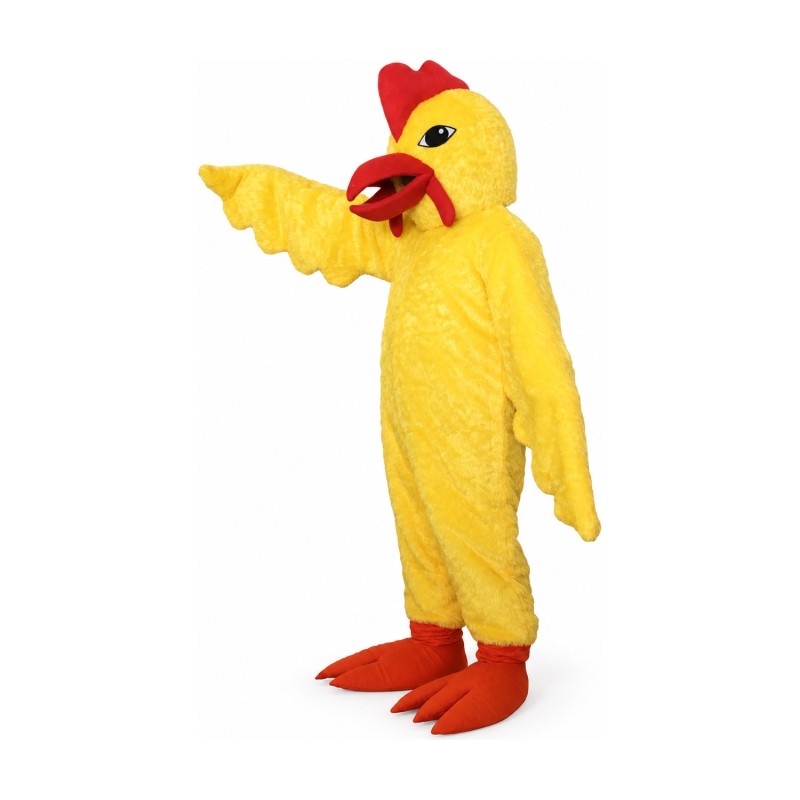 Yellow Realistic Chicken Mascot Costume 