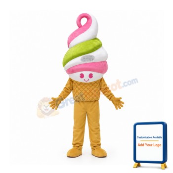 Ice Cream Cone Mascot Costume