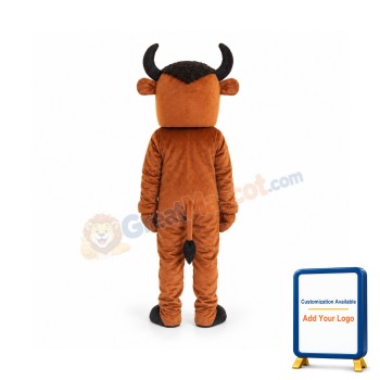Brown Buffalo Mascot Costume