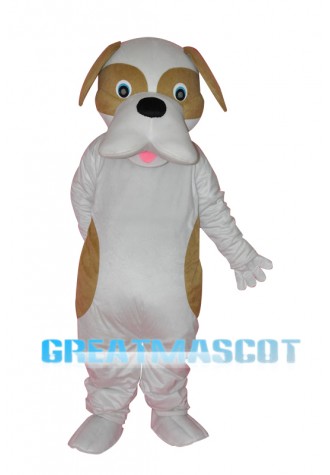 Brown and White Dog Adult Mascot Costume Free Shipping