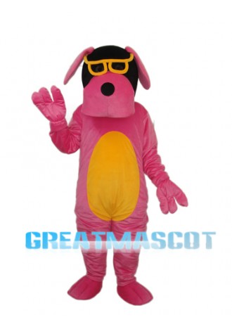 Glasses Dog Mascot Adult Costume Free Shipping