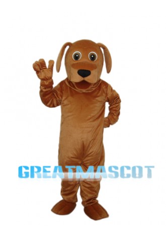 Golden Dog Mascot Adult Costume Free Shipping