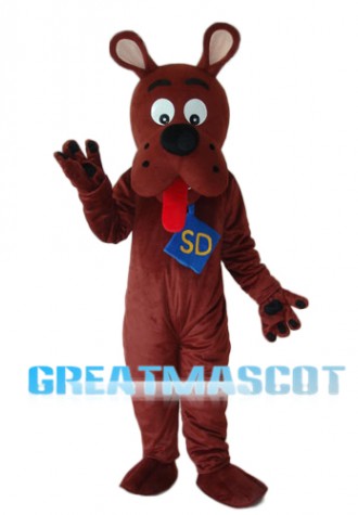 Old Version Scooby-Doo Mascot Adult Costume Free Shipping