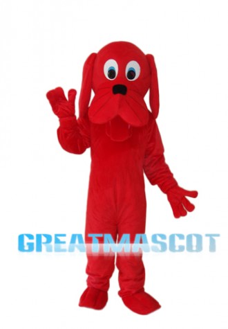 Red Dog Mascot Adult Costume Free Shipping