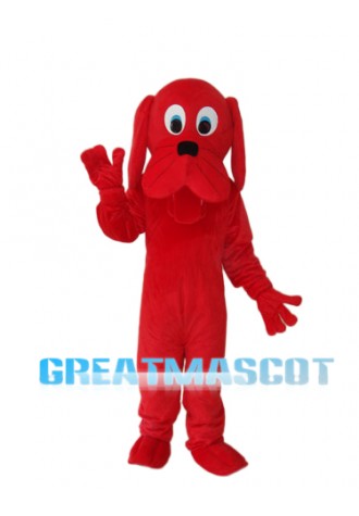 Red Dog Mascot Adult Costume Free Shipping