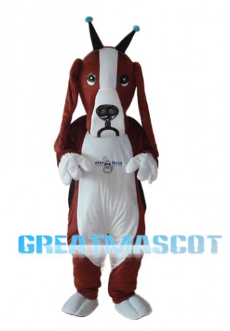 Revised Basset Dog Mascot Adult Costume Free Shipping