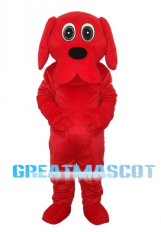 Rooney Red Dog Mascot Adult Costume Free Shipping