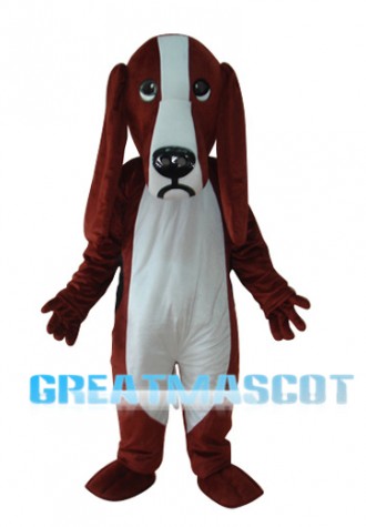 Short Plush Dog Adult Mascot Costume Free Shipping