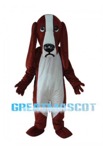 Short Plush Dog Adult Mascot Costume Free Shipping