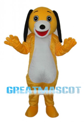 Small Yellow Dog Mascot Adult Costume Free Shipping