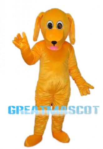 Yellow Dog Mascot Adult Costume Free Shipping