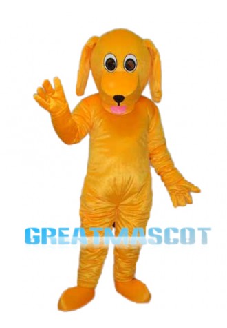 Yellow Dog Mascot Adult Costume Free Shipping