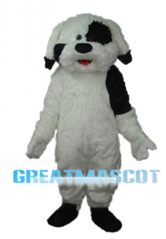 Long Haired Colourful Dog Mascot Adult Costume Free Shipping
