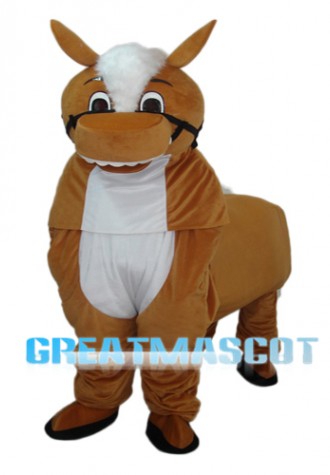 Small Brown Horse Mascot Adult Costume Free Shipping