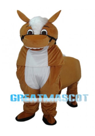 Small Brown Horse Mascot Adult Costume Free Shipping