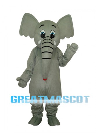 Little Grey Elephant Mascot Adult Costume Free Shipping