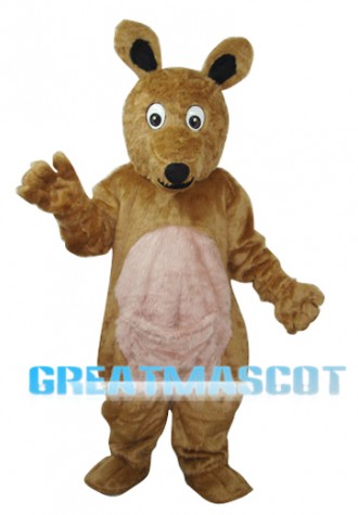 Long Hair brown Kangaroo Mascot Adult Costume Free Shipping