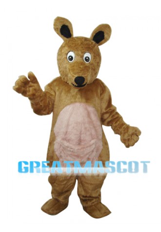 Long Hair brown Kangaroo Mascot Adult Costume Free Shipping