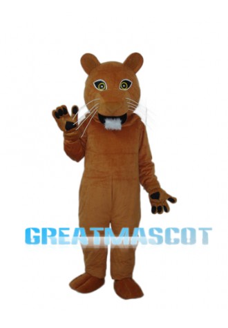 Golden Cougar Mascot Adult Costume Free Shipping
