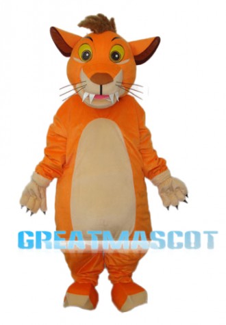 Orange Lion Mascot Adult Costume Free Shipping