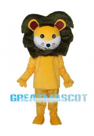 Small Yellow Lion Mascot Adult Costume Free Shipping