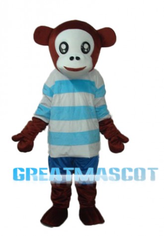 Leisure Version Mr.Jump Monkey Mascot Adult Costume Free Shipping