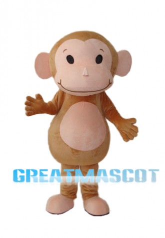 Little Brown Monkey Mascot Adult Costume Free Shipping