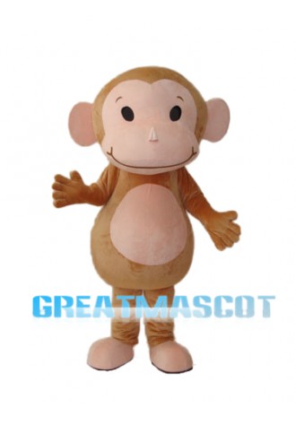 Little Brown Monkey Mascot Adult Costume Free Shipping
