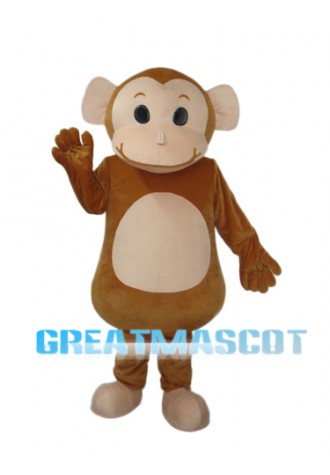 New Little Brown Monkey Mascot Adult Costume Free Shipping