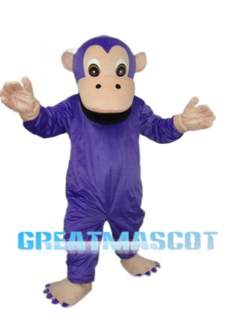 Purple Gorilla Mascot Adult Costume Free Shipping