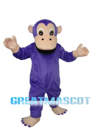 Purple Gorilla Mascot Adult Costume Free Shipping