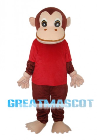 Red Vest Gorilla Mascot Adult Costume Free Shipping