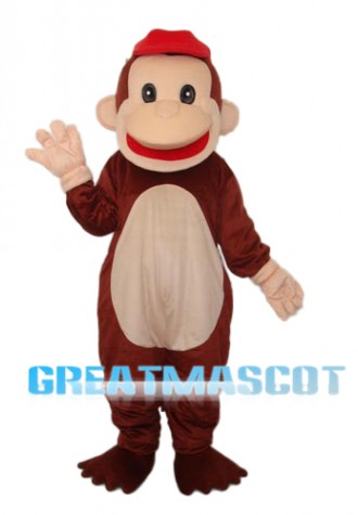 Revised Happy Monkey Mascot Adult Costume Free Shipping