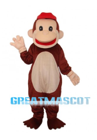 Revised Happy Monkey Mascot Adult Costume Free Shipping