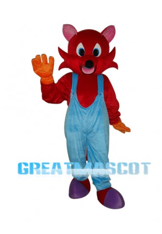 Red Fox Mascot Adult Costume Free Shipping