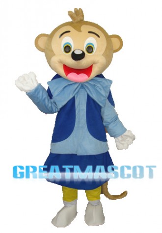 Smart Monkey Adult Mascot Costume Free Shipping