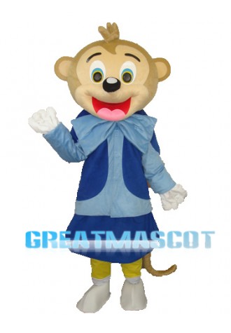 Smart Monkey Adult Mascot Costume Free Shipping