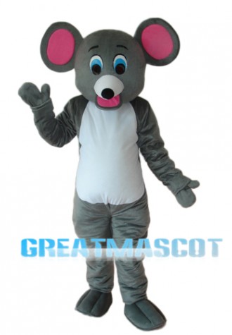 Little Grey Mouse Mascot Adult Costume Free Shipping