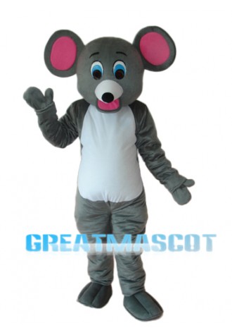 Little Grey Mouse Mascot Adult Costume Free Shipping